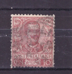 FRANCOBOLLI Italia Regno 1901 Floreale 10 c. SAS71 - Foto 1 di 1