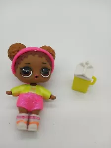 LOL Surprise Doll Glitter Glam Court Champ Hot Pink/Neon Yellow Bottle - Picture 1 of 2