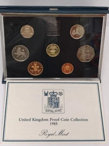 1985 UNITED KINGDOM PROOF COIN COLLECTION - Picture 1 of 7