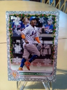 Francisco Lindor 2022 Topps Holiday Metallic Snowflake #HW90 New York Mets - Picture 1 of 2