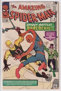 Amazing Spiderman #16 F- 5.5 White Cover Great Eye Appeal 1st DD crossover! WOW! - Picture 1 of 2