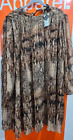 River Island Snake Print Long Sleeve Dress, Size UK 26, BNWT, RRP £38, Sf