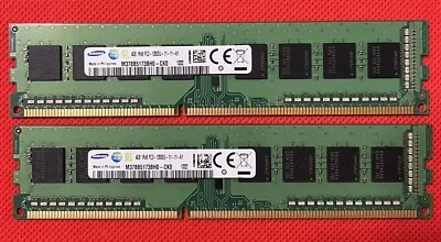 Samsung 8GB (2x4GB) Ram Memory 1RX8-PC3-12800u M378B5173BH0-CK0 - Image 1 of 3