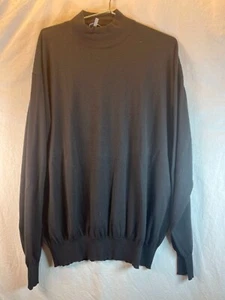Pullover manga larga Avon Celli negro para hombre cuello tortuga Italia talla EU 60 US XL - Imagen 1 de 18