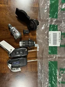 OEM 2015-2020 Ford F150 Complete Cylinder Key Fob Set FL34 1522050 DP Genuine - Picture 1 of 2