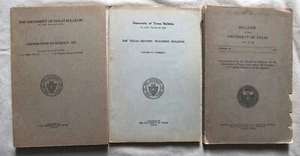 used scarce UNIVERSITY OF TEXAS BULLETINS (3) 1916~1924~1931 - Bild 1 von 7