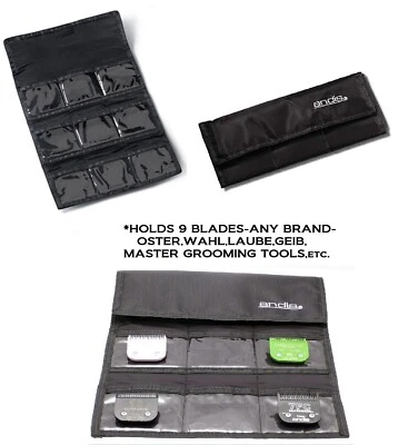 ANDIS Folding Clipper 9 BLADE Storage Tote CASE*For ANY Oster,Wahl,Laube,Geib,+