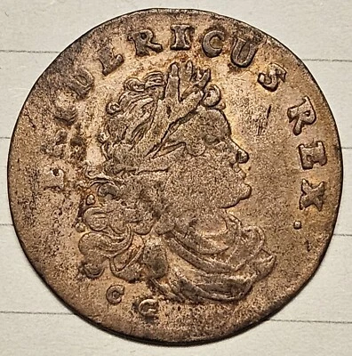 BRANDENBURG - PRUSSIA 6 Groschen 1704 - Silver - German Silver Coin Rare - Image 1 of 2