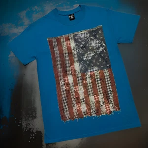 ^FLYING COFFIN^ (BLUE) SHORT SLEEVE T-SHIRT - Picture 1 of 6
