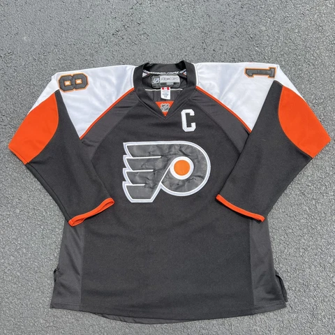 Reebok Philadelphia Flyers Mike Richards 18 NHL Hockey Jersey Men's Size 54 XL Cover