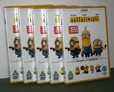 5 x MINIONS GO BACK TO THE BEGINNING DVDs **BRAND NEW SEALED**  - Image 1 of 4