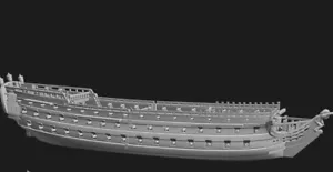 1/1200th Spanish 3rd rate Spanish Ship Rayo (100 guns) - Picture 1 of 1