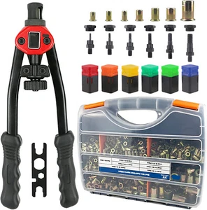 960 Nuts+13'' Rivet Gun Kit Rivnut Thread Setting Tool Nut Setter NutSert Metric - Picture 1 of 14