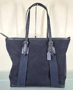 Coach Bleecker Canvas Leather City Weekender Legacy Tote Shoulder Bag Men 70963 - Picture 1 of 19