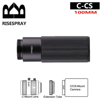 100mm C-CS Mount Lens Adapter Ring Extension Tube for CCTV Security Camera - Image 1 of 2