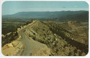 Cartolina anni '50 famosa Skyline Drive a Cañon Canon City CO Colorado PM 1962 - Foto 1 di 11