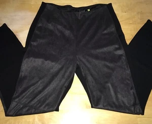 Lysse Leggings Womens Size Large Black Snakeskin Print Front Pants - Picture 1 of 10
