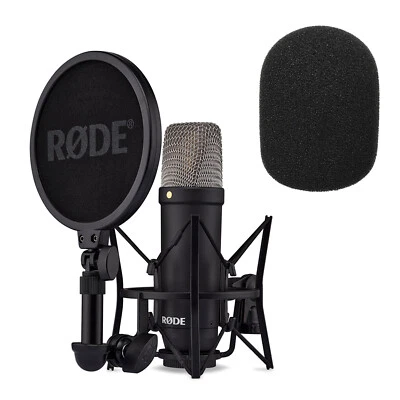 Rode NT1 Signature Black Studio-Mikrofon + keepdrum WS02 Popschutz - Bild 1 von 4