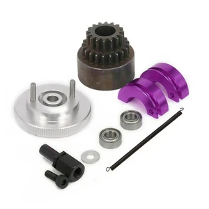 Alloy Clutch Bell Shoes Springs Flywheel Bearing 16-21T For 1/10 94122 16 RC Car - Picture 1 of 19