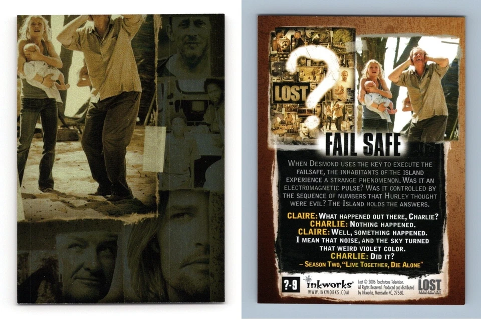 Fail Safe #?-9 Lost Season 2 Inkworks 2006 Puzzle Trading Card - Image 1 of 1