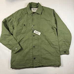 Alpine Design Women’s Quilted Chore Coat Small Lush Olive Green Organic Cotton - Picture 1 of 12