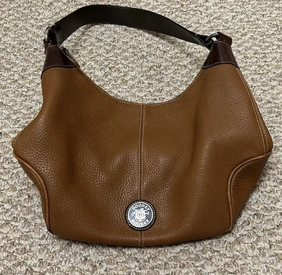 Dooney & Bourke All Weather Leather Shoulder Bag - Brown Large - Image 1 of 4