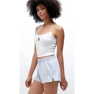 Playboy By PacSun Womens Pink Bunny High Rise Sweat Shorts Size Small - Picture 1 of 11