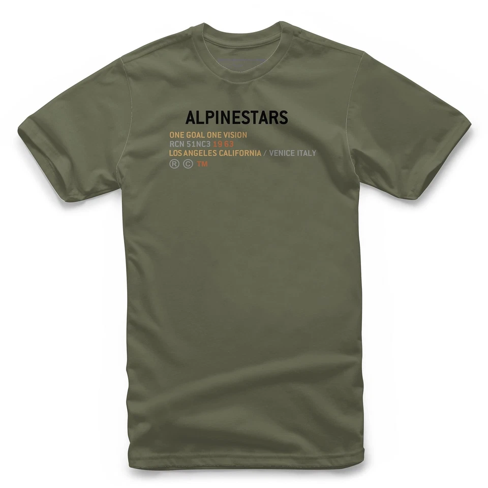 Camiseta Alpinestars Quest masculina manga curta verde - Imagem 1 de 2