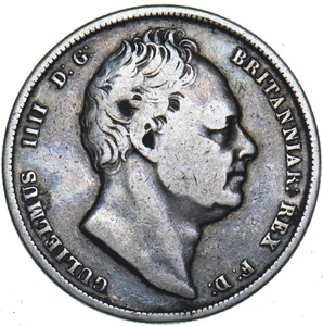 Moneda de plata británica de media corona de 1836 - Guillermo IV - Imagen 1 de 2
