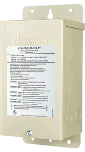 DEWENWILS 100W Pool /Spa/Fountain Light Transformer, 120V AC to 12V/13V/14V AC - Picture 1 of 9