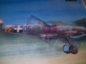 MK-S-104 - Messerschmitt Bf 109 B,C,D,E-1/3 cockpit glazing  - 1/33 paper model - Picture 1 of 1