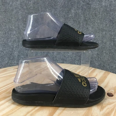 Adidas Sandals Youth 3 Adilette Slide Black Slip On Open Toe Comfort Flat EG1872 - Image 1 of 4