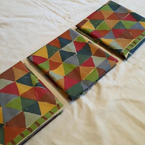 Juego 3 fundas de almohada Missoni Italia T&J Vestor coloridas geométricas tamaño euro de colección años 80 - Imagen 1 de 18