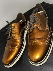 Cole Haan Grand.OS Men’s Size 10 M Metallic Bronze Wingtip Oxford Shoes C23392 - Imagen 1 de 17