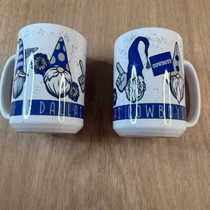 Dallas Cowboys Gnome Fan Coffee Mugs 15oz Set of 2 – Official NFL Licensed - Picture 1 of 5