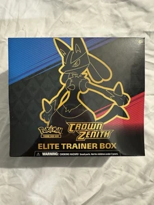 Pokemon TCG Sword & Shield Crown Zenith ETB Elite Trainer Box Factory Sealed - Bild 1 von 5