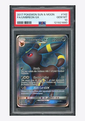 Pokemon PSA 10 Umbreon GX Full Art 2017 142/149 Sun & Moon English - Image 1 of 2