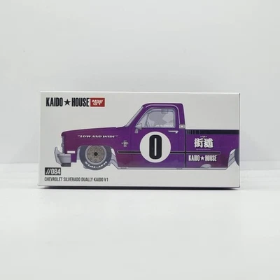 MINI GT KAIDO HOUSE CHEVROLET SILVERADO DUALLY KAIDO V1 VIOLA KHMG084 SIGILLATO - Immagine 1 di 4