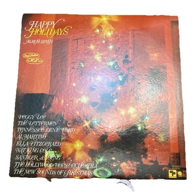 Happy Holidays Album 7 Christmas Collaboration Vinyl LP Capitol Records - Image 1 of 3