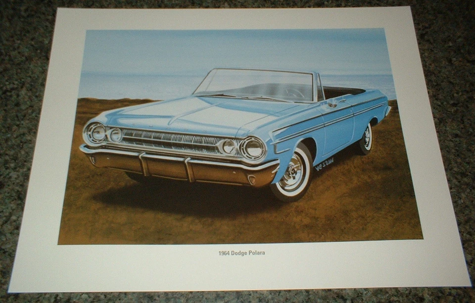 1964 DODGE POLARA CONVERTIBLE MOPAR ART 64 426 HEMI 440 PICTURE★★ - Image 1 of 1