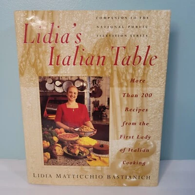 Lidia's Italian Table More Than 200 Recipes Cookbook by Lidia Bastianich 1998 Foto 1 de 4