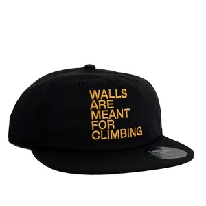 The North Face Mütze "Walls Are Meant For Climbing" 5-Panel 66 schwarz Druckknopflasche neu mit Etikett - Bild 1 von 20