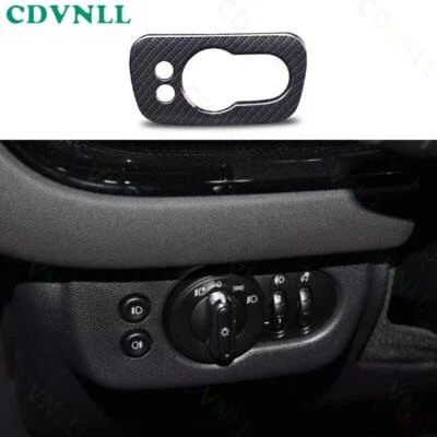 Fit For Mini Cooper Clubman F54 Carbon Fiber Steel Headlight Switch Control Trim — 第 1/4 张图片