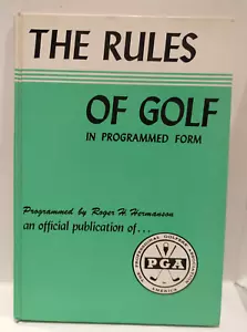 The Rules of Golf in Programmed Form 1st Edition/1st Printing 1968 PGA Hardcover - Picture 1 of 8