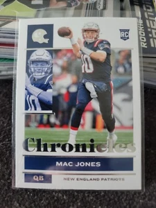 MAC JONES 2021 CHRONICLES ROOKIE RC Base Card New England Patriots #80 - Picture 1 of 2