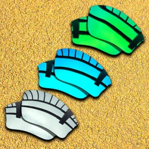 3 Sets Lenses Replacement for-Oakley Half Jacket XLJ Polarized-Silver&Blue&Green - Picture 1 of 8
