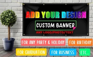 Custom Printed Banner Heavy Duty PVC Advertising Sign Waterproof - Picture 1 of 3