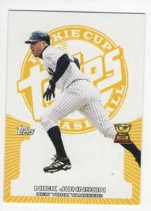 2005 Topps Rookie Cup YELLOW NICK JOHNSON NEW YORK YANKEES #132 48/299 - Picture 1 of 6
