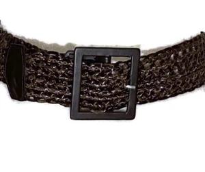 BANANA REPUBLIC Brown Braided Belt 2" Wide X 36” Long Woven Y2K Women’s Size S - Picture 1 of 7