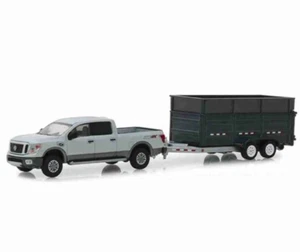 Nissan Titan XD Pro-4x 2018 + Dump Trailer 1:64 Greenlight Miniature Collection - Picture 1 of 1